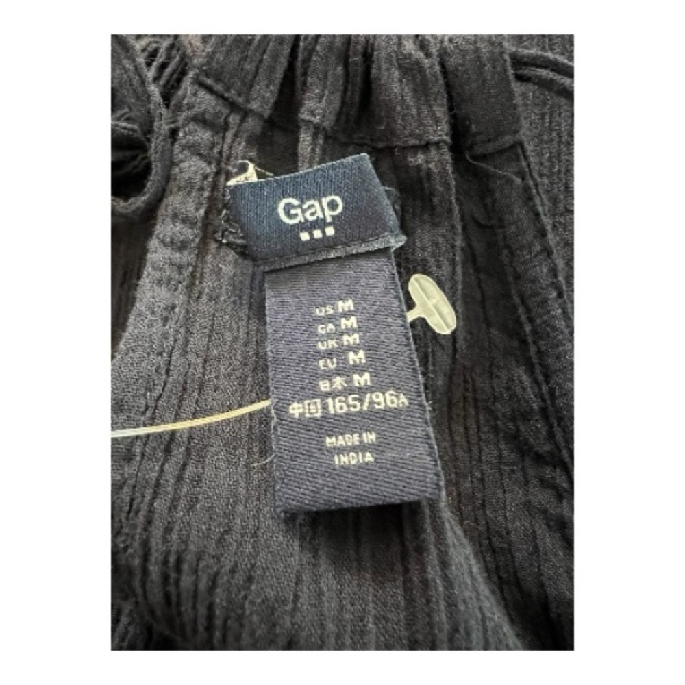 🆕 NWOT Gap navy blue embroidered halter maxi dress | size medium - Picture 8 of 10